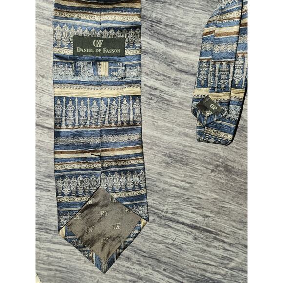 Daniel De Fasson 100% Silk‎ Handmade Tie - Picture 4 of 10